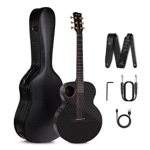 Đàn Guitar Acoustic Enya EM X4 PRO MINI EQ (Chính Hãng Full Box)  - (Bản sao)